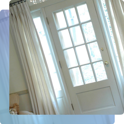 Curtains for entryway